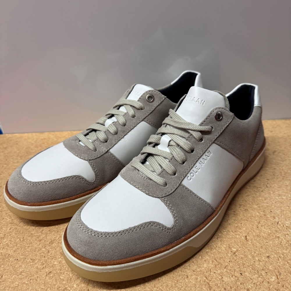 Cole Haan Grand C31033 Crosscourt Crafted Pumice Stone/Ivory Men's Size 9